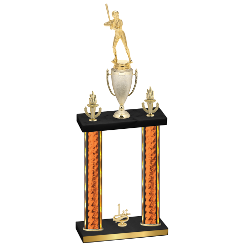 Double Orange Glacier First Place Softball Trophy