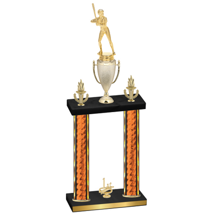 Double Orange Glacier First Place Softball Trophy