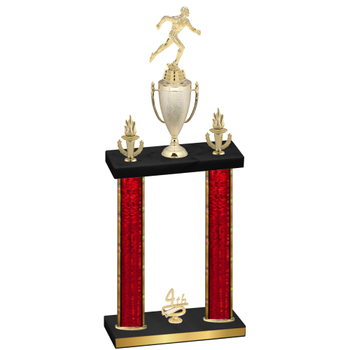Double Red Glacier Fourth Place Running Trophy