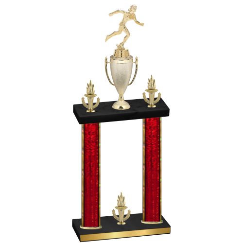 Double Red Glacier Victory Running Trophy