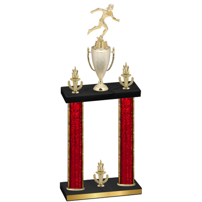 Double Red Glacier Victory Running Trophy