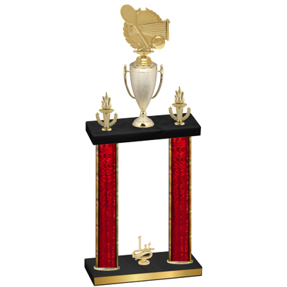 Double Red Glacier First Place Tennis Trophy
