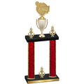 Double Red Glacier Victory Tennis Trophy
