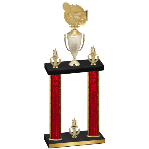 Double Red Glacier Victory Tennis Trophy