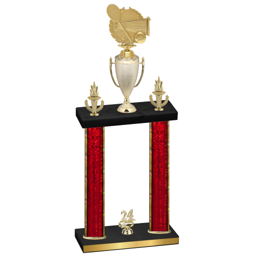 Double Red Glacier Year Tennis Trophy