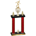 Double Red Glacier Year Bowling Trophy