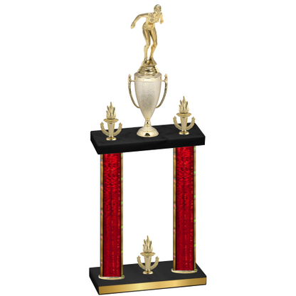 Double Red Glacier Victory Tennis Trophy