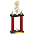 Double Red Glacier Fourth Place Swimming Trophy