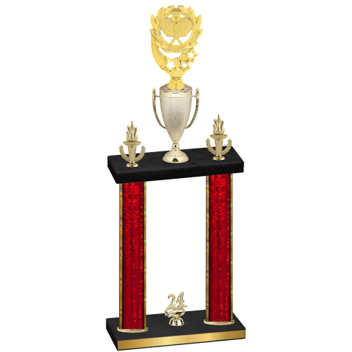 Double Red Glacier Year Pickleball Trophy