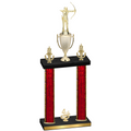 Double Red Glacier Fourth Place Archery Trophy