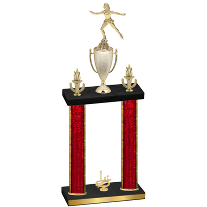 Double Red Glacier First Place Skater Trophy
