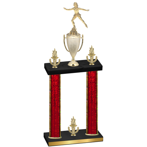 Double Red Glacier Victory Skater Trophy