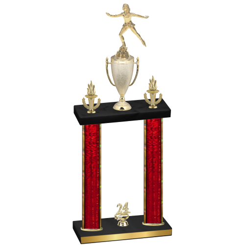 Double Red Glacier Year Skater Trophy