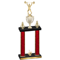 Double Red Glacier First Place Weights Trophy
