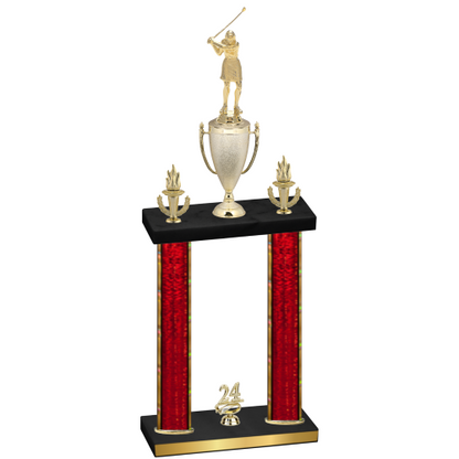 Double Red Glacier Year Golf Trophy