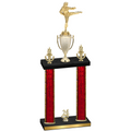 Double Red Glacier Year Karate Trophy