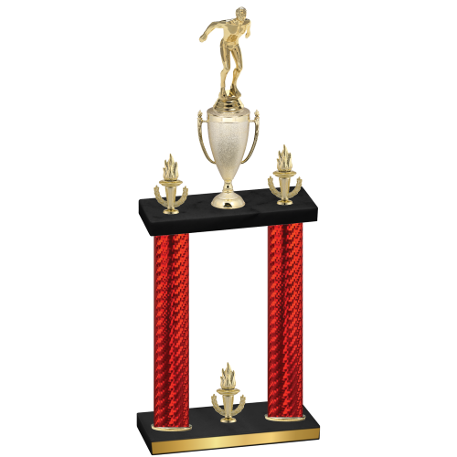 Double Red Carbon Fiber Victory Swimming Trophy