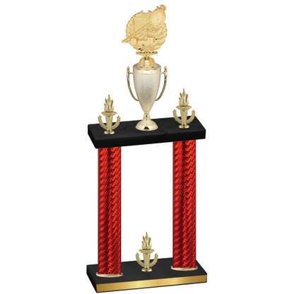 Double Red Carbon Fiber Victory Swimming Trophy