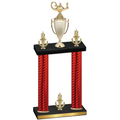 Double Red Carbon Fiber Victory Academics Trophy