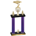 Double Purple Carbon Fiber Year Cars Trophy