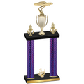 Double Purple Carbon Fiber Third Place Cars Trophy