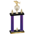 Double Purple Carbon Fiber Year Fishing Trophy