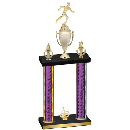 Double Purple Glacier Third Place Running Trophy