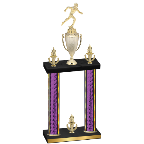 Double Purple Glacier Victory Running Trophy
