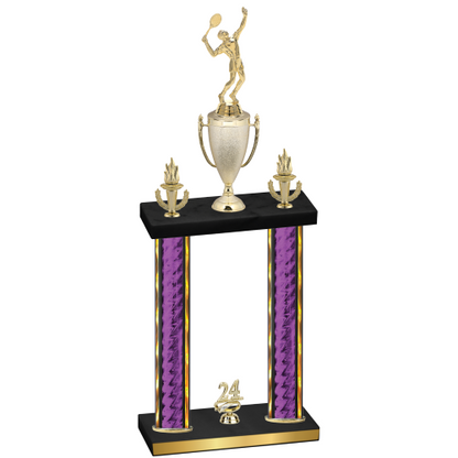 Double Purple Glacier Year Tennis Trophy