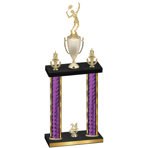 Double Purple Glacier Year Tennis Trophy