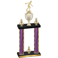 Double Purple Glacier Victory Bowling Trophy