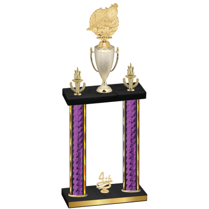 Double Purple Glacier Fourth Place Swimming Trophy