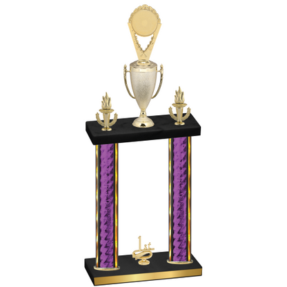 Double Purple Glacier First Place Insert Trophy