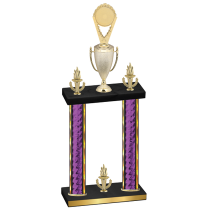 Double Purple Glacier Victory Insert Trophy