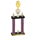 Double Purple Glacier Year Pickleball Trophy