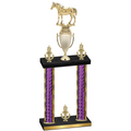 Double Purple Glacier Victory Horses Trophy