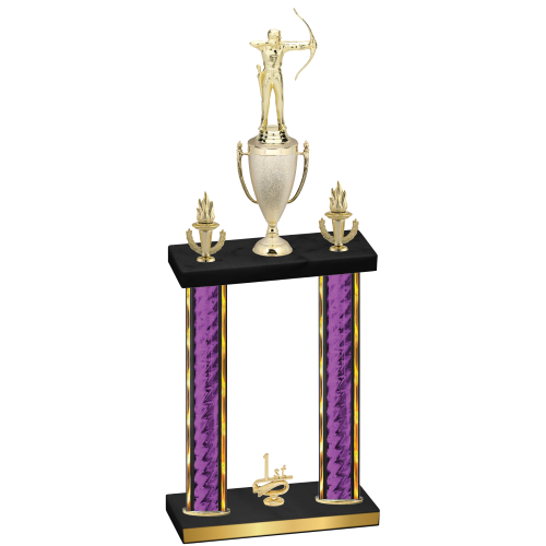 Double Purple Glacier First Place Archery Trophy