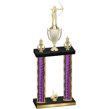 Double Purple Glacier First Place Archery Trophy