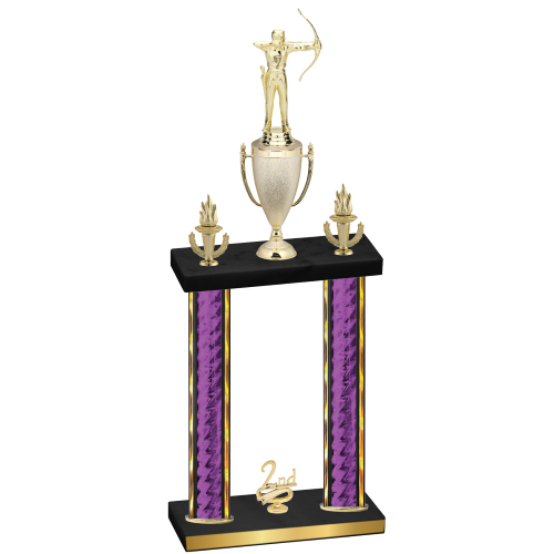 Double Purple Glacier Second Place Archery Trophy