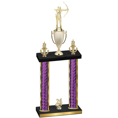 Double Purple Glacier Year Archery Trophy