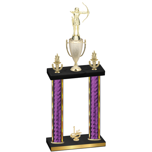 Double Purple Glacier First Place Archery Trophy