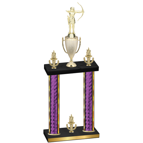 Double Purple Glacier Victory Archery Trophy