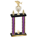 Double Purple Glacier Fourth Place Fishing Trophy