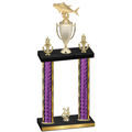 Double Purple Glacier Year Fishing Trophy