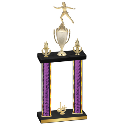 Double Purple Glacier First Place Skater Trophy