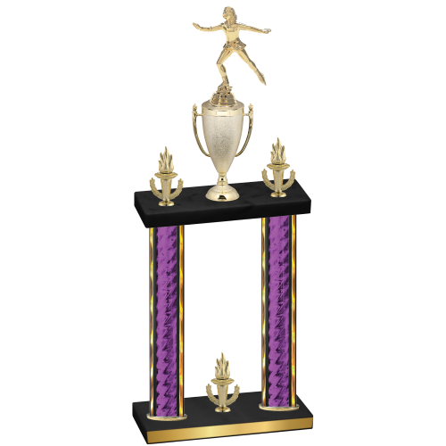 Double Purple Glacier Victory Skater Trophy