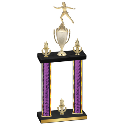 Double Purple Glacier Victory Skater Trophy