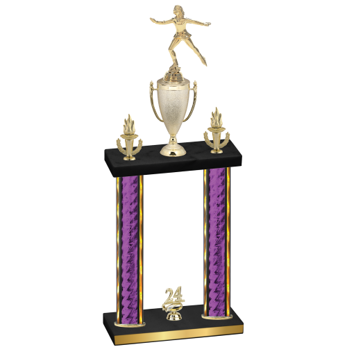 Double Purple Glacier Year Skater Trophy