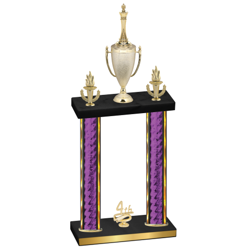 Double Purple Glacier Fourth Place Chess Trophy