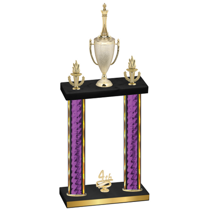 Double Purple Glacier Fourth Place Chess Trophy